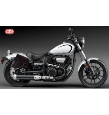 bisaccia LEGION per Yamaha XV950 Bolt - XVS 950R Bolt - Cioccolato marrone