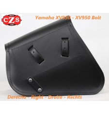 Borsa laterale LEGION per Yamaha XV950 Bolt - XVS 950R Bolt - Marrone cioccolato