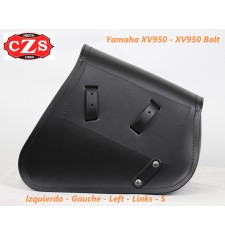 Borsa laterale LEGION per Yamaha XV950 Bolt - XVS 950R Bolt - Marrone cioccolato