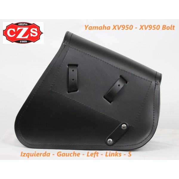 Saddlebag Compatible With Yamaha XV 1100 Virago Indiana Black Left