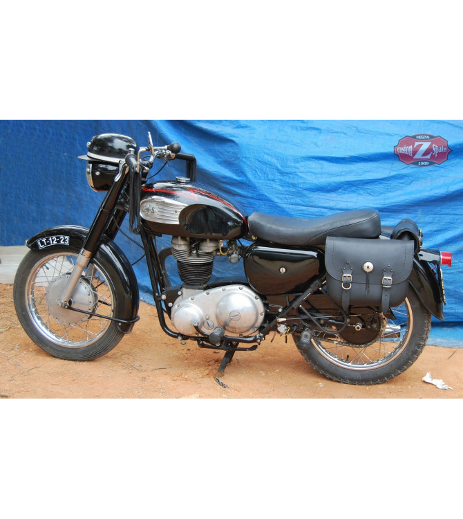 RIFLE Basic 1C Satteltaschenset für klassische Motorräder.