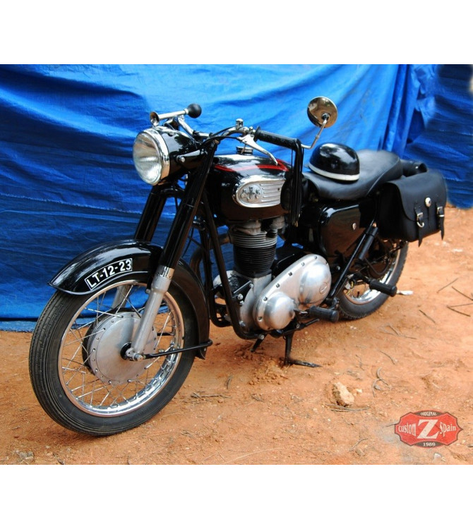 RIFLE Basic 1C Satteltaschenset für klassische Motorräder.