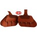 Saddlebags for Suzuki Intruder LC 1500 mod, GRECIO - Light Brown - Croco -