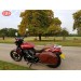 VENDETTA Starre Satteltaschen für Street 500 - 750 Harley Davidson – Braun