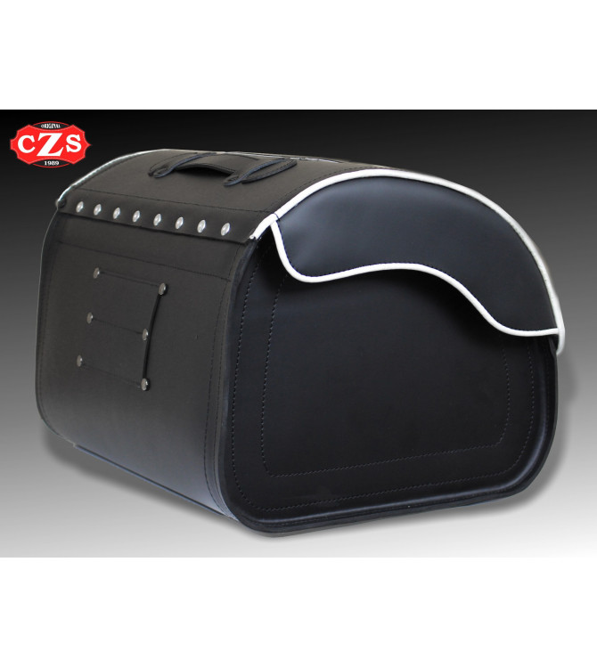 DOSKITAS Perfil Blanco - Baúl para motos Custom-Clásicas-Cafe Racer