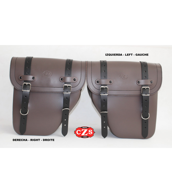 CENTURION Satteltasche für Royal Enfield Classic 350-500 ab 2021 – Spezifisch – Moka