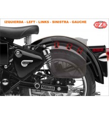 Alforja ADRIANO para Royal Enfield Classic 350/500 Hasta 2021 - específica - Negro