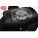 Rigid Saddlebags for Sportster Harley Davidson mod, TEMPLARIO Braided - Hollow for the shock absorber - Skull HD