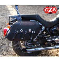 Rigid Saddlebags mod, SUPER STAR - Brown Croco - UNIVERSAL