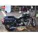 SUPER STAR Coco Brown Rigid Saddlebags for Triumph America