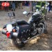 SUPER STAR Coco Brown Rigid Saddlebags for Triumph America