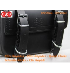 Classic KANSAS Leather Saddlebag Set