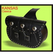 Classic KANSAS Leather Saddlebag Set