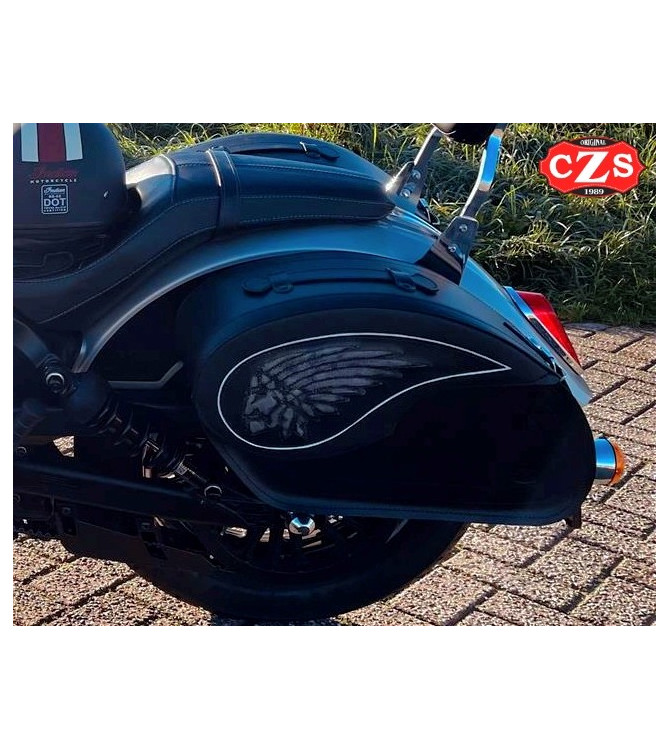 Sacoches Rigides pour Indian® Scout® Sixty mod, VENDETTA - Big boss -