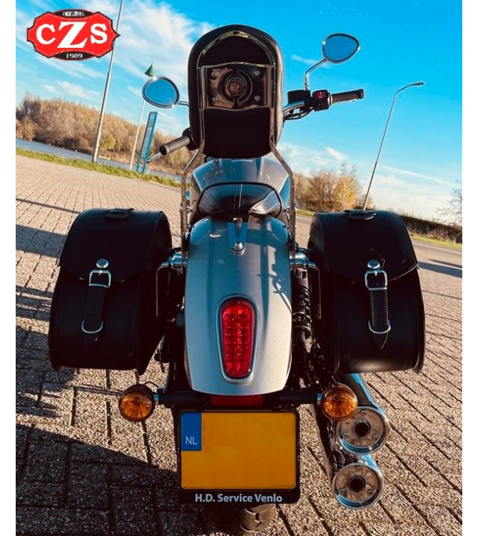 Rigid Saddlebags for Indian® Scout® Sixty mod, VENDETTA - Big boss - 