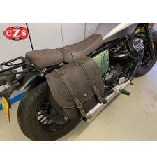 BANDO Satteltasche für Guzzi V9 Bobber – V9 Roamer mit Stoßdämpferloch – Old Rat