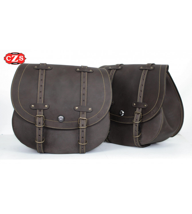 BANDO Saddlebag for Guzzi V9 Bobber - V9 Roamer with Shock Absorber Hole - Old Rat