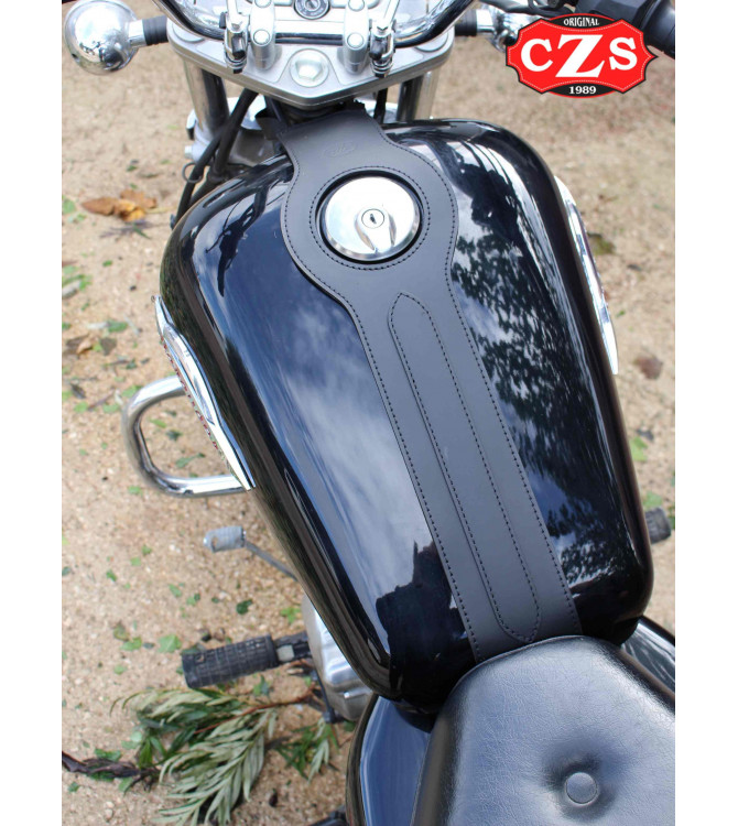 Corbata ORION para Suzuki Marauder 250 - Tank Bib - Cubre deposito - Tira de cuero