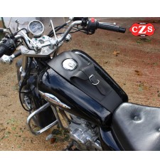 Leder Tankblende für Suzuki Intruder M800 mod, ITALICO Celtic 