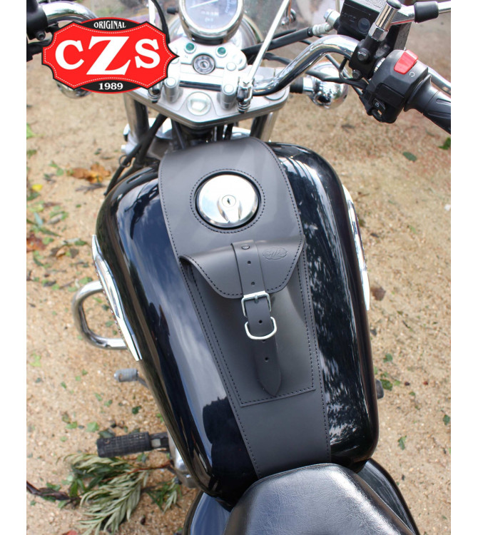 Leder Tankblende für Suzuki Intruder M800 mod, ITALICO Celtic 