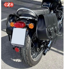 BANDO Set sacoches cavalières amovibles avec système Klickfix pour Triumph Bonneville T120 - T100 - Noir