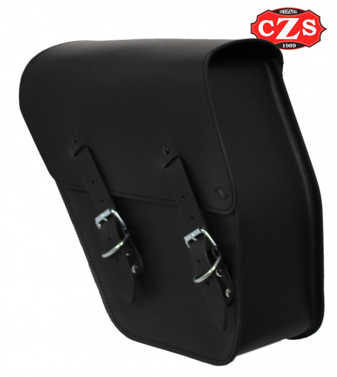 Alforja de cuero TITAN Universal para motos Custom - Clásicas - Cafe Racer - Scrambler - Bobber