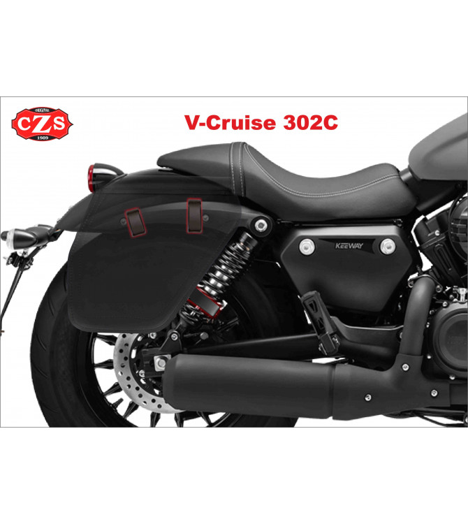 TITAN Universal saddlebag for Custom - Classic - Cafe Racer - Scrambler - Bobber motorcycles