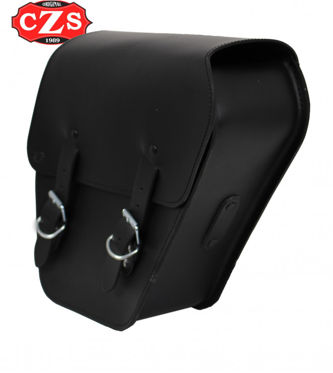 Alforja de cuero TITAN Universal para motos Custom - Clásicas - Cafe Racer - Scrambler - Bobber
