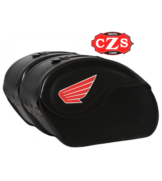 Rigid Saddlebags for Honda Rebel 500 mod, VENDETTA - Honda Wings - 
