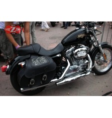 Alforjas Rígidas para Sportster Harley Davidson mod, TEMPLARIO Trenzado - Gran Jefe
