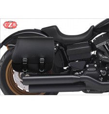 Alforja de cuero para Dyna Harley Davidson - SCIPION con Hueco amortiguador - Especifica