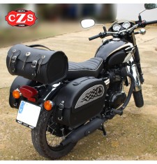 Alforjas Rígidas para Kawasaki W800 mod, SAHARA Clover - Específica 