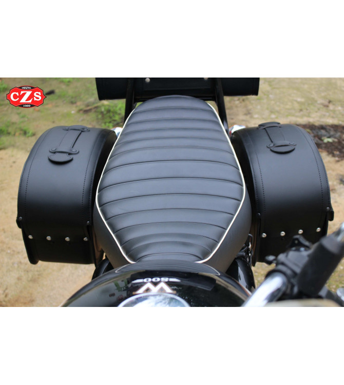 Alforjas Rígidas para Kawasaki W800 mod, SAHARA Clover - Específica 