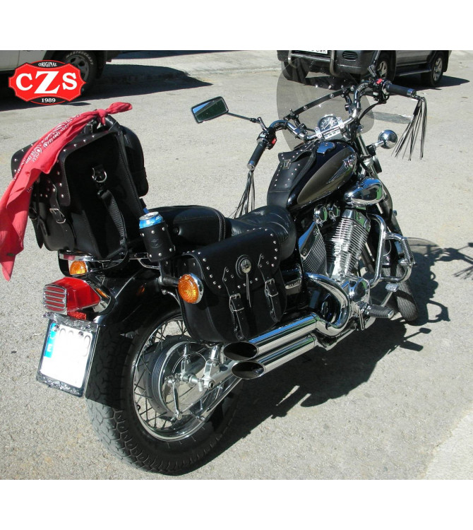 Satteltaschen für Yamaha Virago 535 mod, TEBAS Klassische 