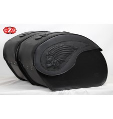 Saddlebags for Indian Chief, Chief Bobber and Chief Dark Horse 2020 to present - Color Black