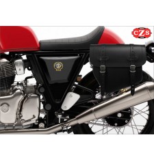 Alforja de cuero EPSILON Universal para motos Custom - Clásicas - Cafe Racer - Scrambler - Bobber