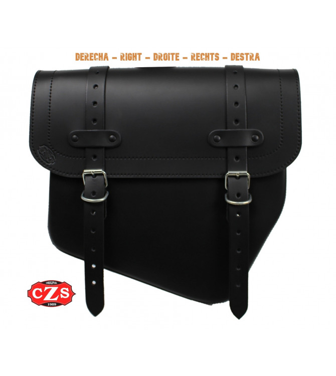 TITAN Universal-Satteltasche für Custom-,Classic-Cafe Racer-Scrambler und Bobber Motorräder