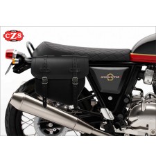 TITAN Universal-Satteltasche für Custom-,Classic-Cafe Racer-Scrambler und Bobber Motorräder