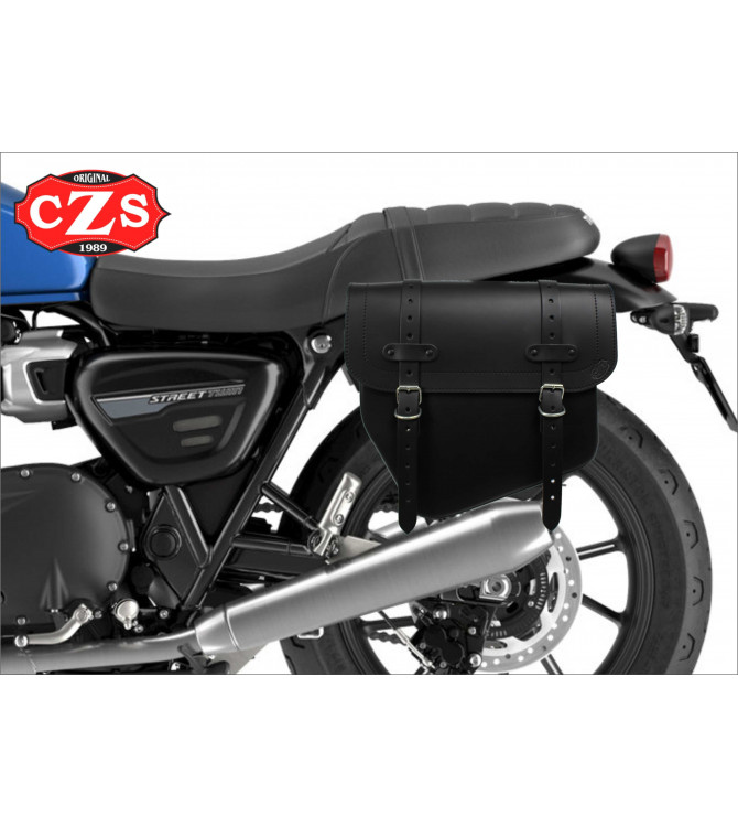 Borsa laterale TITAN universale per moto Custom - Classic - Cafe Racer - Scrambler - Bobber