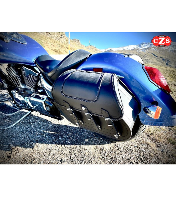 Specific Rigid Saddlebags for Honda VTX 1300