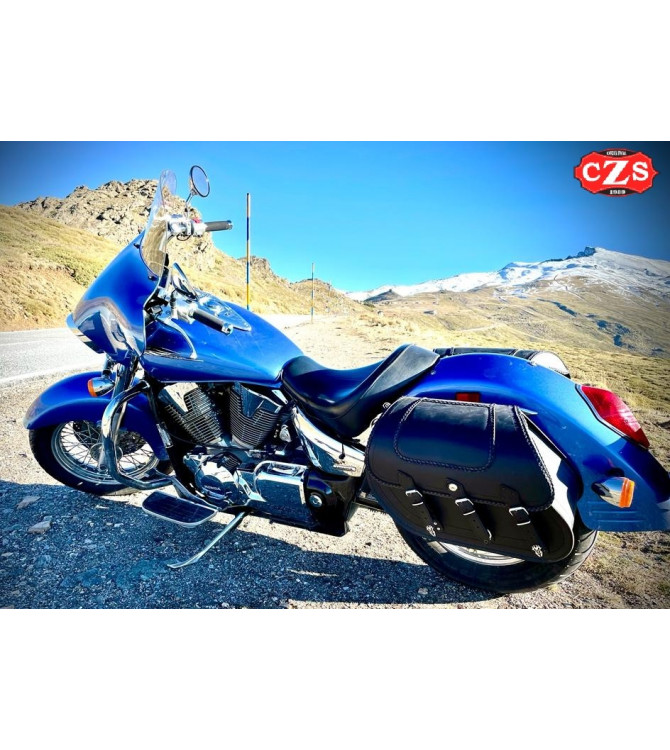 Starr Satteltaschen für Dyna Super Glide  Harley Davidson mod, SUPER STAR Basis - Geflochtene - Spezifische