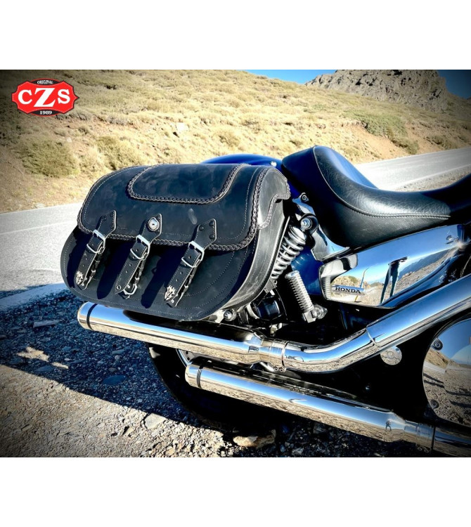 Specific Rigid Saddlebags for Honda VTX 1300