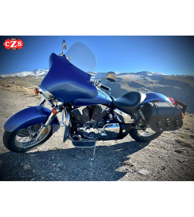 Rigid Saddlebags for Dyna Super Glide  Harley Davidson mod, SUPER STAR Basic - Braided - Specific