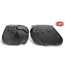 Rigid Saddlebags for Dyna Super Glide  Harley Davidson mod, SUPER STAR Basic - Braided - Specific