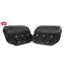 Rigid Saddlebags for Dyna Super Glide  Harley Davidson mod, SUPER STAR Basic - Braided - Specific