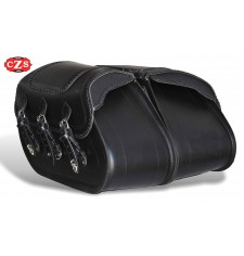 Rigid Saddlebags for Dyna Super Glide  Harley Davidson mod, SUPER STAR Basic - Braided - Specific