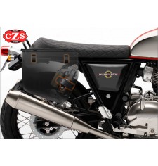 Sacoche en cuir EPSILON pour Royal Enfield Interceptor 650 - Noir