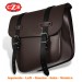Universal EPSILON leather side bag for Custom, Classic, Cafe Racer, Scrambler and Bobber motorcycles