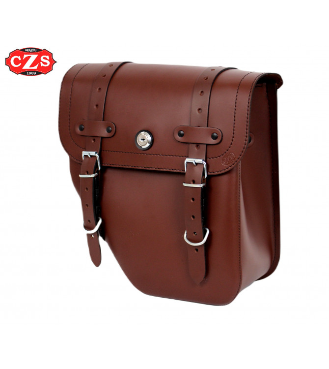 Saddlebag Set for Moto Guzzi V7 III mod, CENTURION Basic Adaptable - Brown