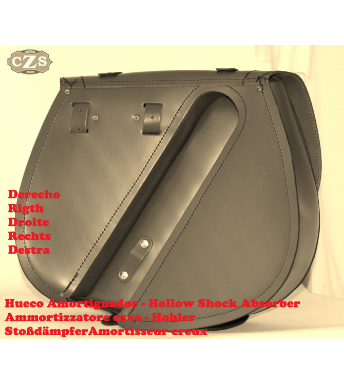 sacoche pour le Sportster Harley Davidson mod, BANDO de base - trou d'amortissement - gauche